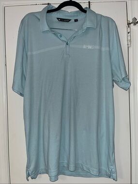 Travis Mathew Light Blue golf shirt
